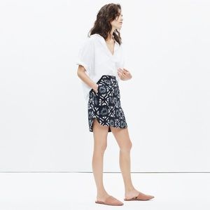 Madewell Distance Skirt in Batik Grid XS